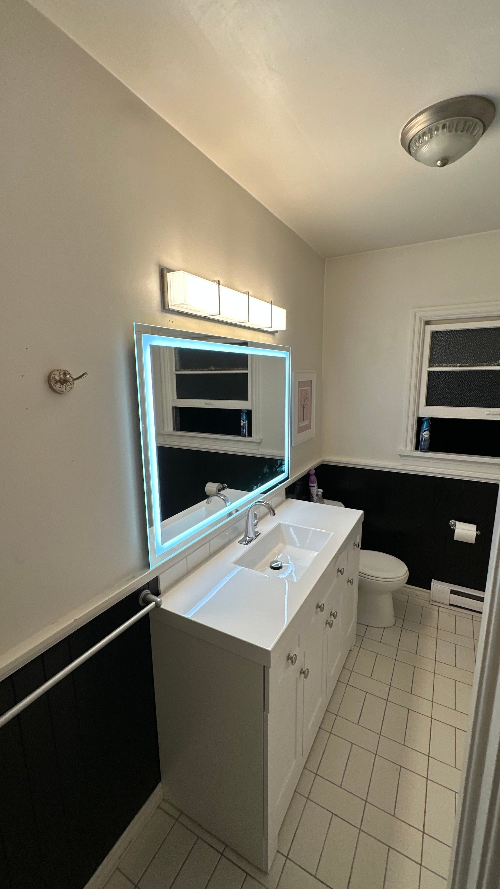 New Vanity Installation-All lit up